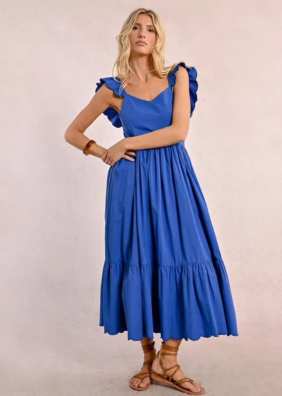 Molly Bracken Ruffle Sleeve Dress