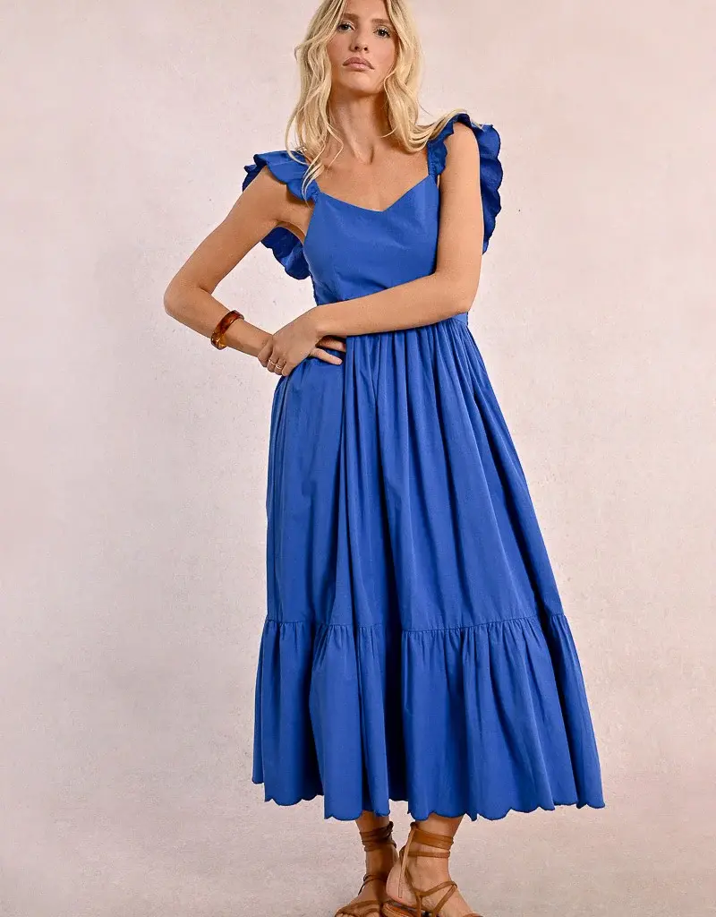 Molly Bracken Ruffle Sleeve Dress