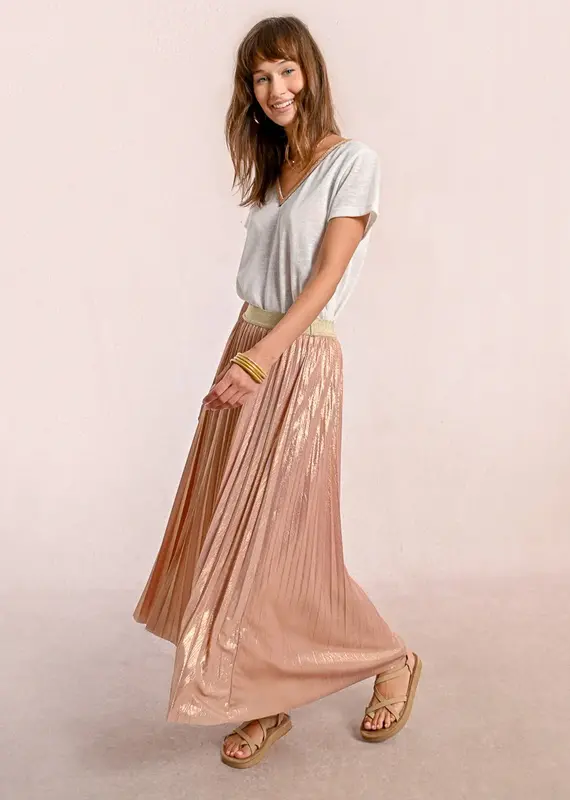 Molly Bracken Pink Pleated Skirt