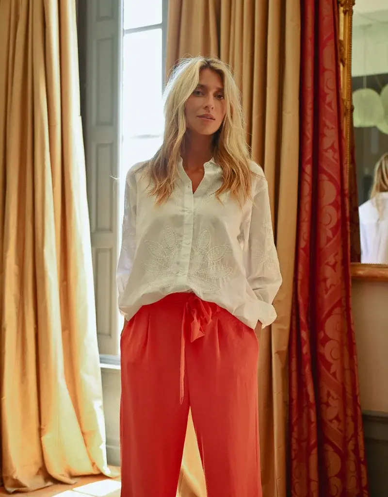 Molly Bracken Embroidered Button Shirt