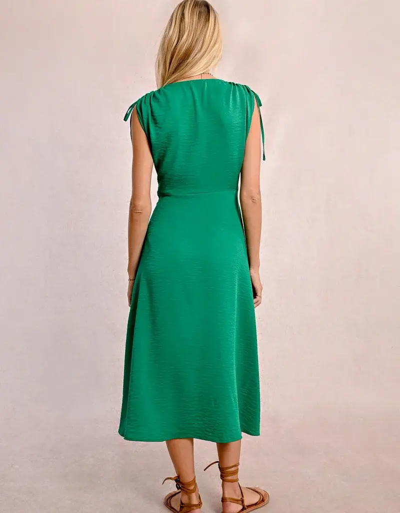 Molly Bracken Jade Flowy Mid-Length Dress