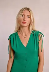 Molly Bracken Jade Flowy Mid-Length Dress