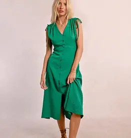 Molly Bracken Jade Flowy Mid-Length Dress