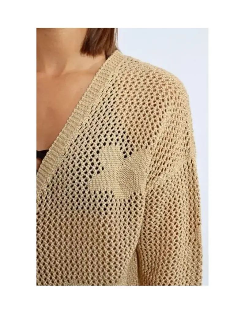 Molly Bracken Flower Crochet Cardigan