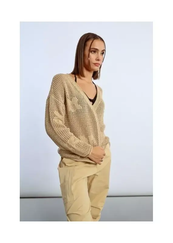 Molly Bracken Flower Crochet Cardigan