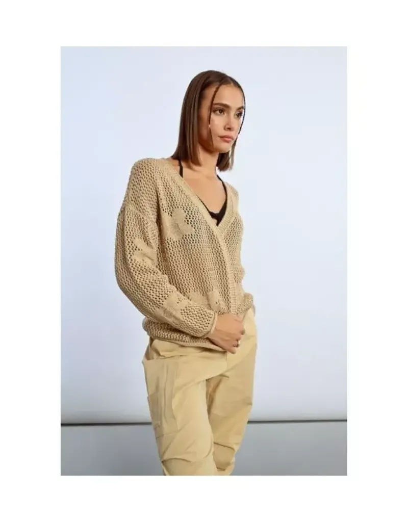 Molly Bracken Flower Crochet Cardigan