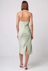 ANGELEYE Satin Cowl Neck Dress