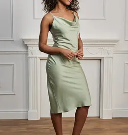 ANGELEYE Satin Cowl Neck Dress