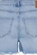 Pieces Summer High Waist Light Blue Denim Short