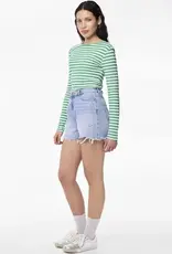 Pieces Summer High Waist Light Blue Denim Short