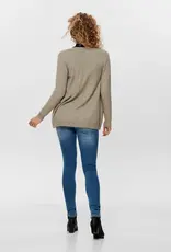ONLY Lesly Long Sleeve Open Cardigan - Beige