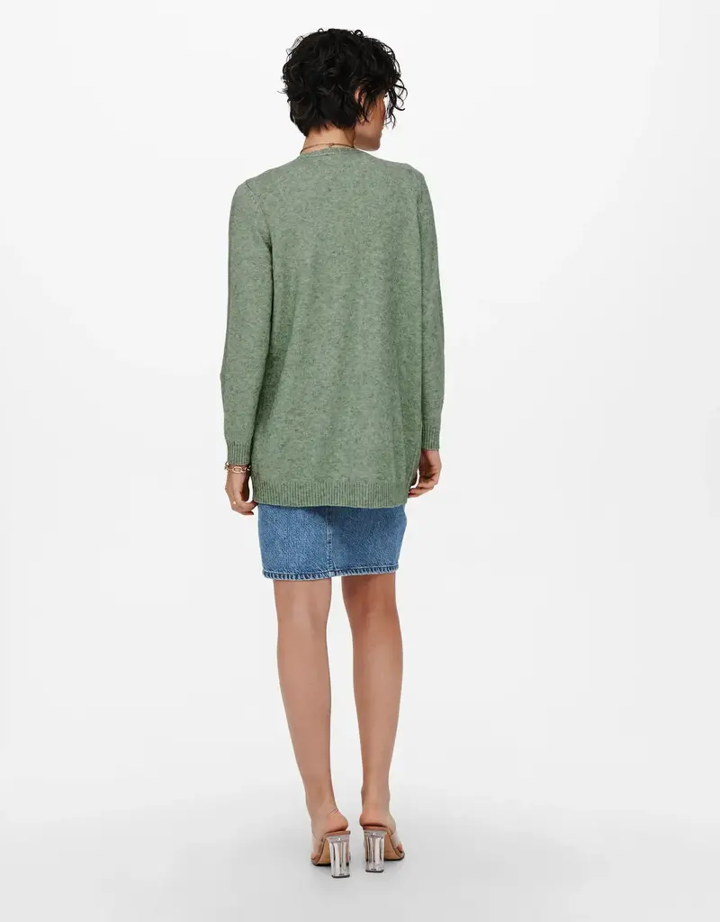 ONLY Lesly Long Sleeve Open Cardigan - Basil