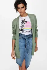 ONLY Lesly Long Sleeve Open Cardigan - Basil