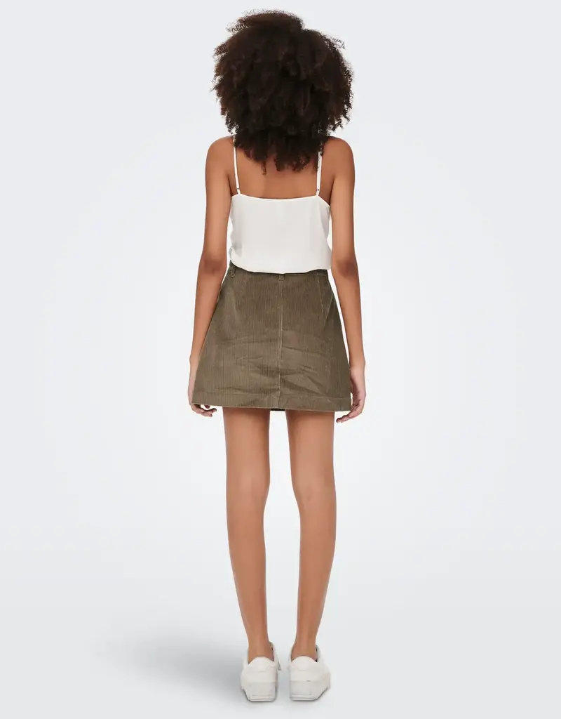 ONLY Amazing Global High Waist Cord Skirt