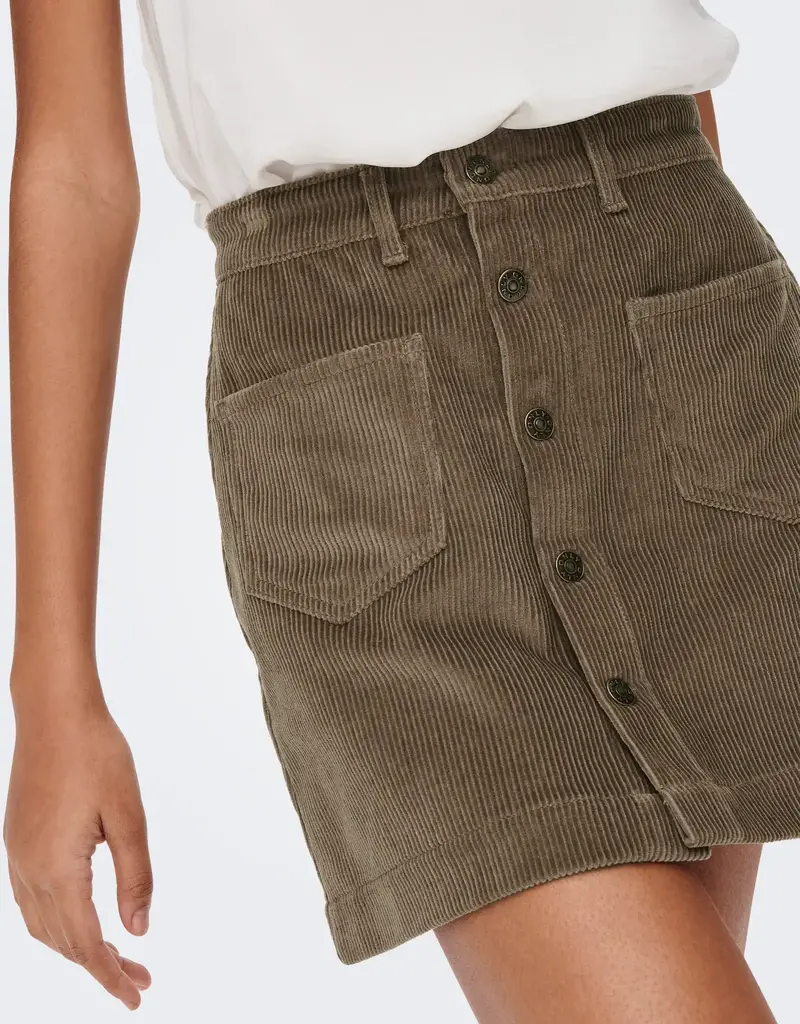 ONLY Amazing Global High Waist Cord Skirt