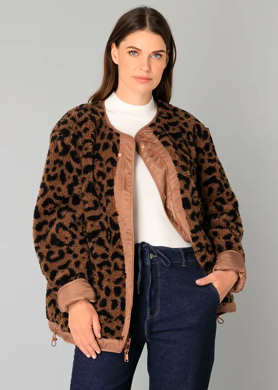 YEST Zinaida Reversibe Leopard Jacket
