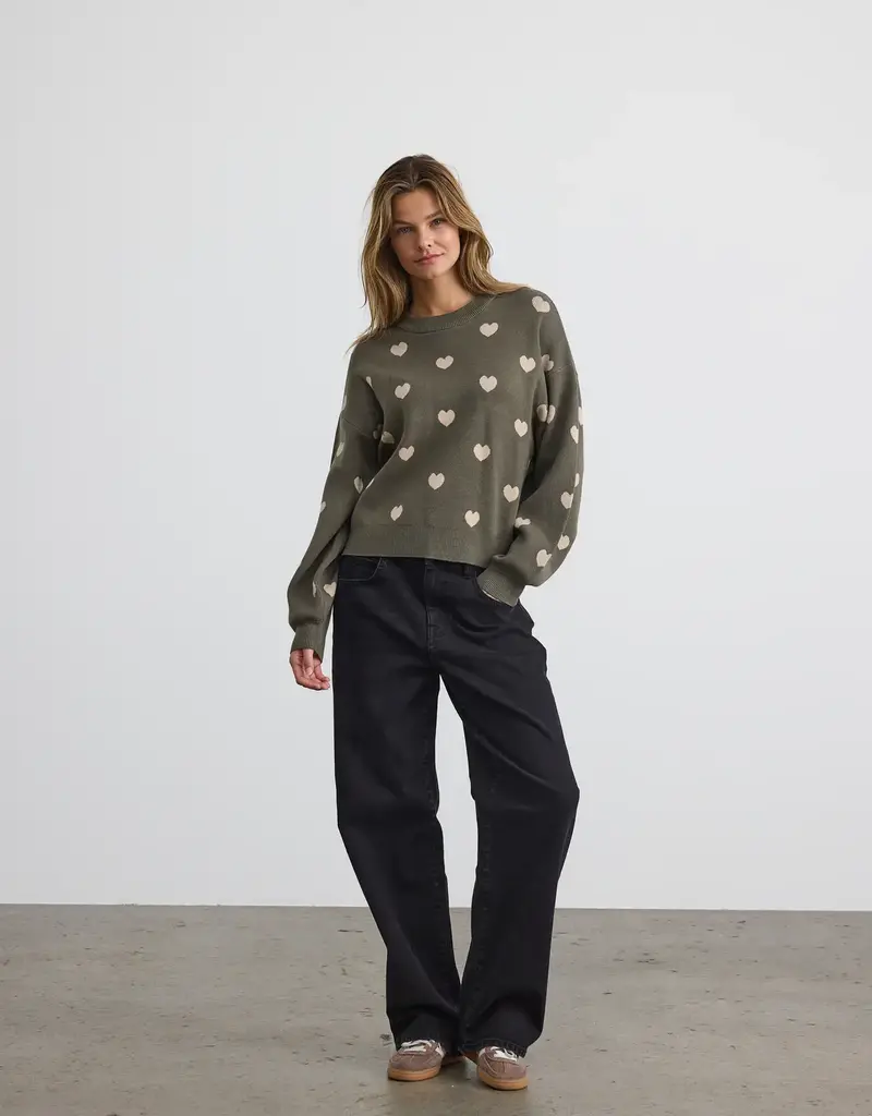 Noisy May Charlotte Heart Sweater