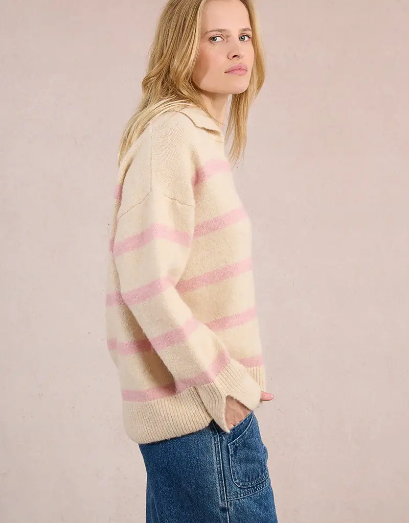 Molly Bracken Pink Knitted Polo