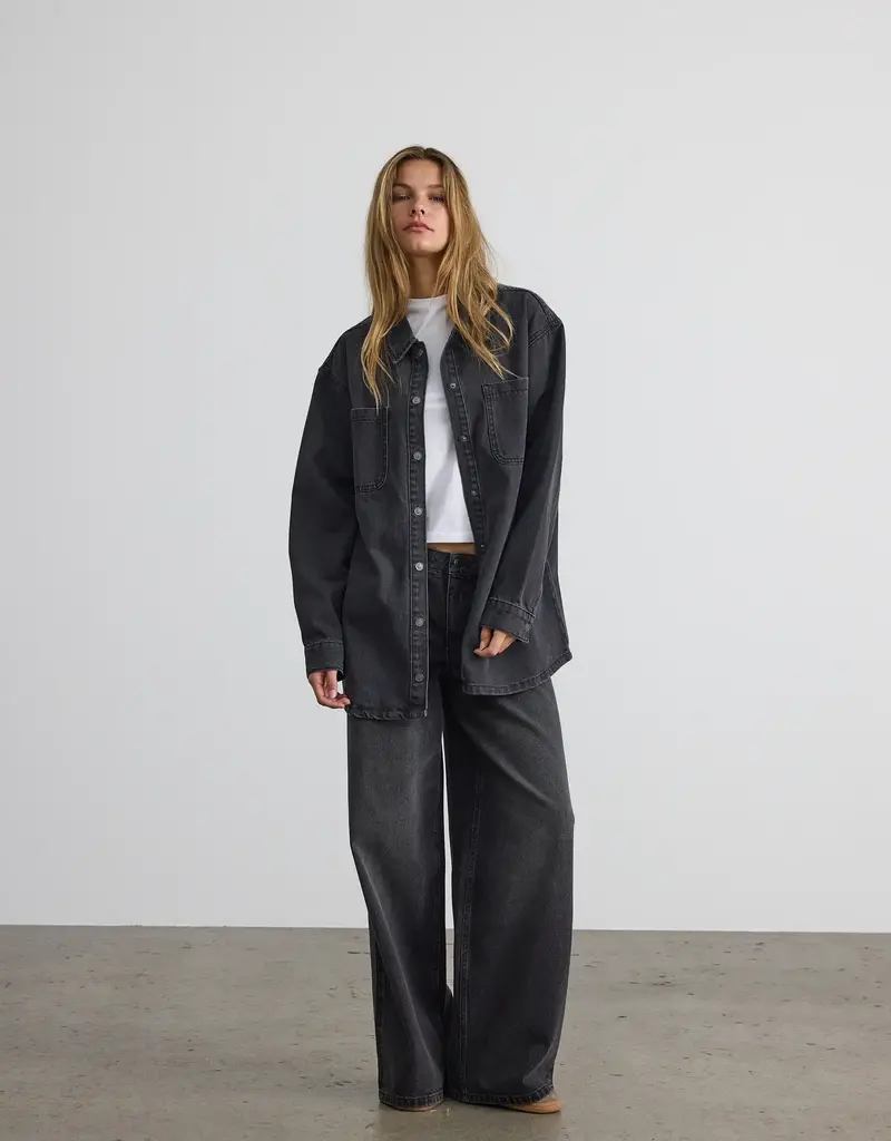 Noisy May Alva Denim Shacket