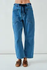 Aaron & Amber Eyelet Barrel Jeans