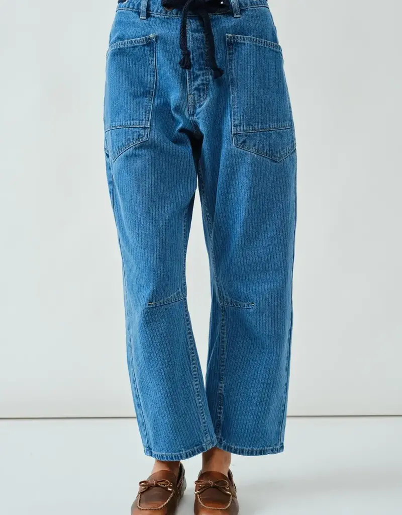 Aaron & Amber Eyelet Barrel Jeans