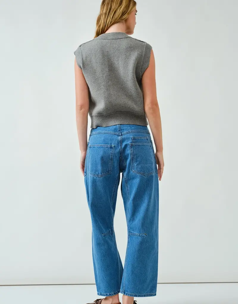 Aaron & Amber Eyelet Barrel Jeans