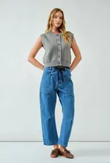 Aaron & Amber Eyelet Barrel Jeans