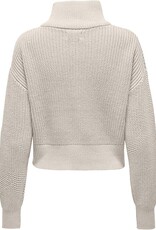 ONLY Doritta Long Sleeve Cable Zip Sweater