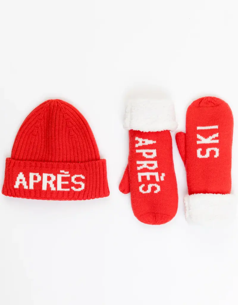 Lyla & Lux Apres Ski Beanie & Mitten Set