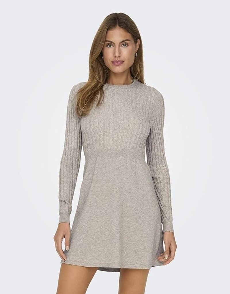 ONLY Fia Long Sleeve Cable Dress