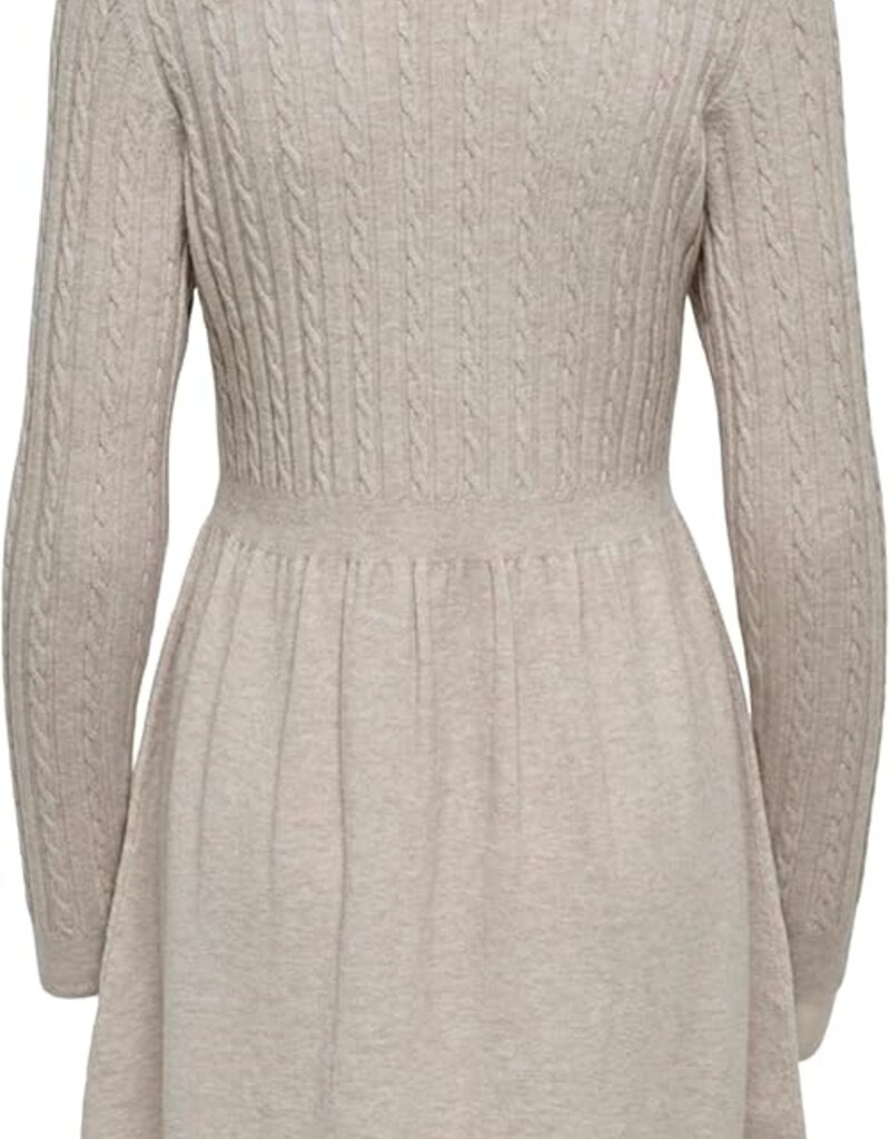 ONLY Fia Long Sleeve Cable Dress