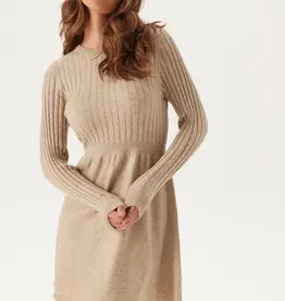 ONLY Fia Long Sleeve Cable Dress
