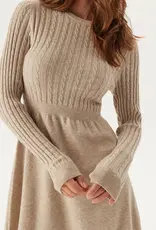 ONLY Fia Long Sleeve Cable Dress