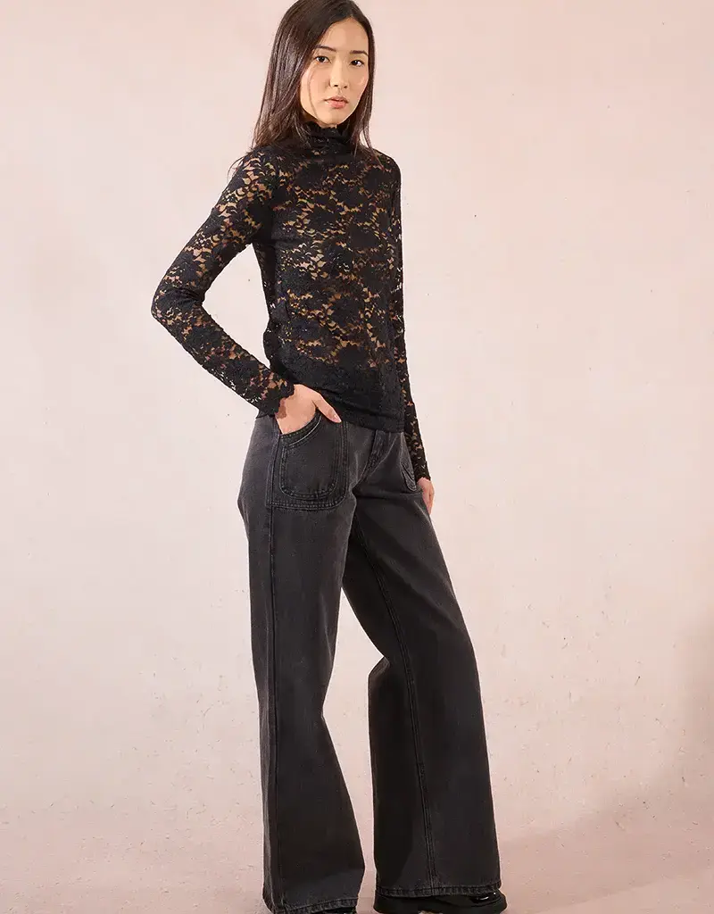 Molly Bracken The Camille Lace Turtleneck