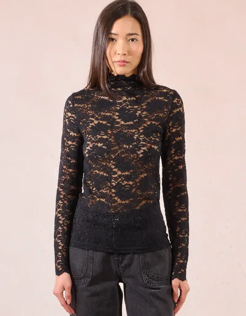 Molly Bracken The Camille Lace Turtleneck