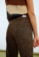 Molly Bracken Wide Leg Leopard Print Jeans
