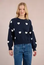 Molly Bracken Navy Heart Sweater
