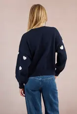 Molly Bracken Navy Heart Sweater