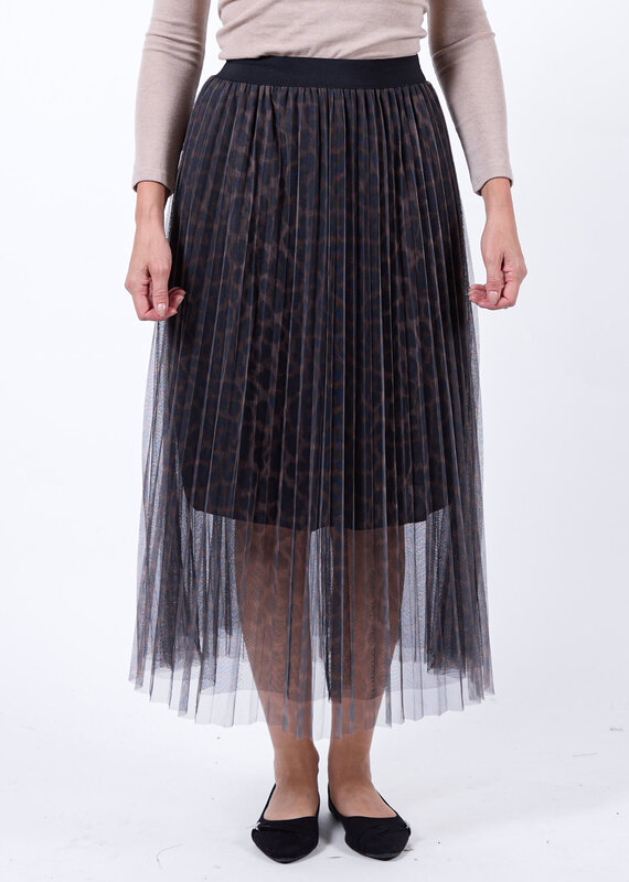 Angela Mara Leopard Love Skirt