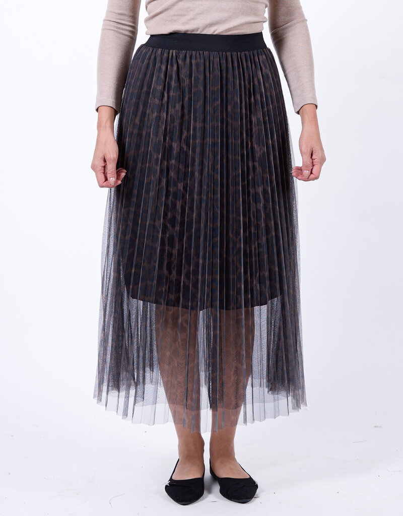 Angela Mara Leopard Love Skirt