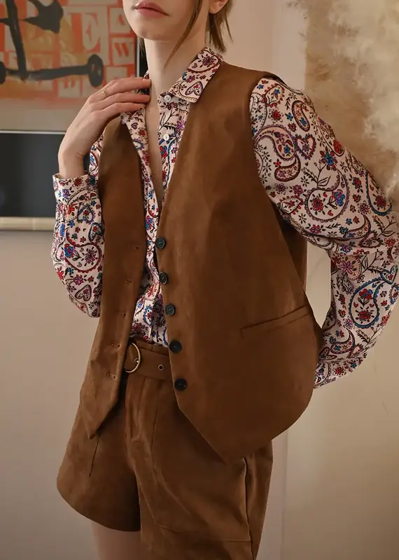 Molly Bracken Vintage Velvet Vest