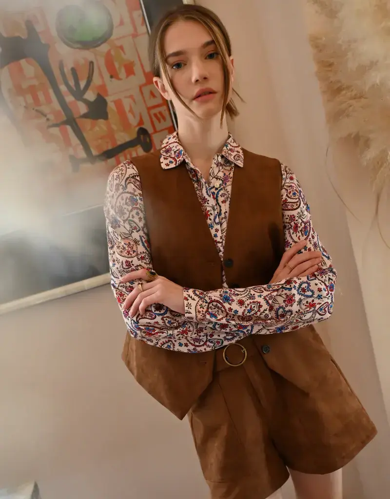 Molly Bracken Vintage Velvet Vest