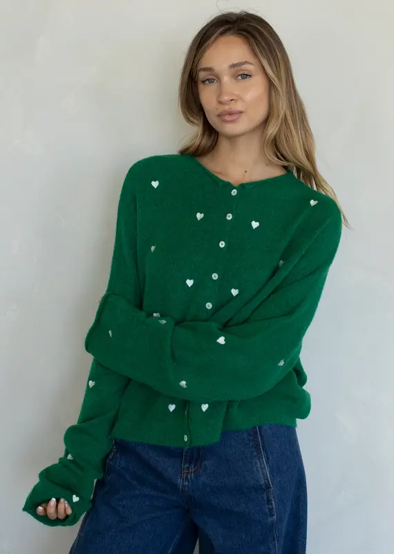 Things Between Piper Cardigan - Hearts