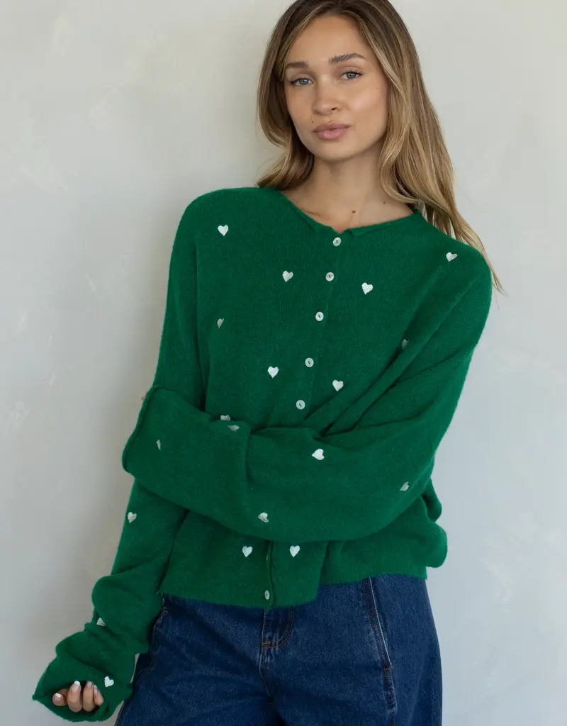 Things Between Piper Cardigan - Hearts