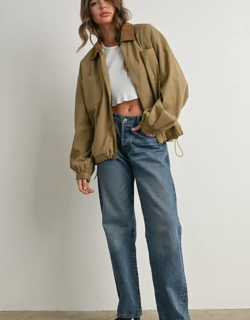 Buttermelon Cord Collar Jacket