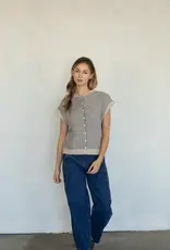 Things Between Striped Piper Vest Cardigan