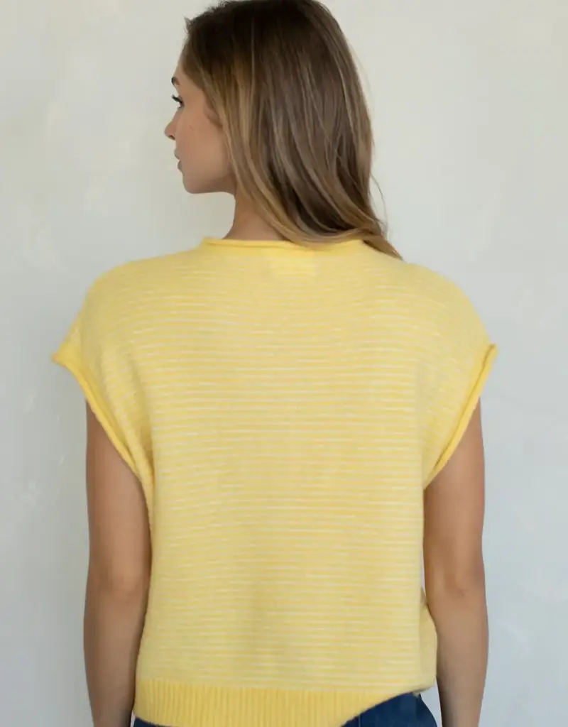 Things Between Striped Piper Vest Cardigan