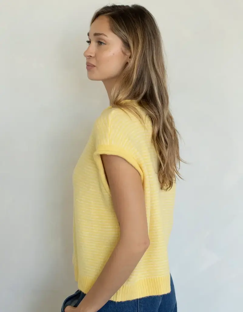 Things Between Striped Piper Vest Cardigan