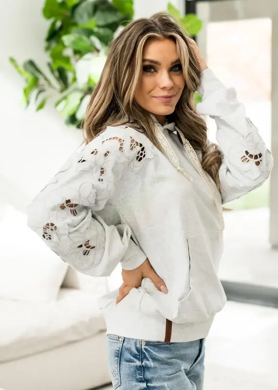 Ampersand Avenue Love Story University Hoodie - Grey