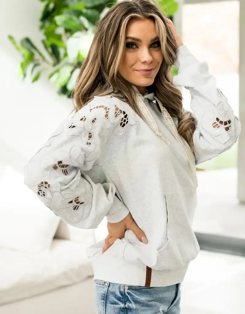 Ampersand Avenue Love Story University Hoodie - Grey